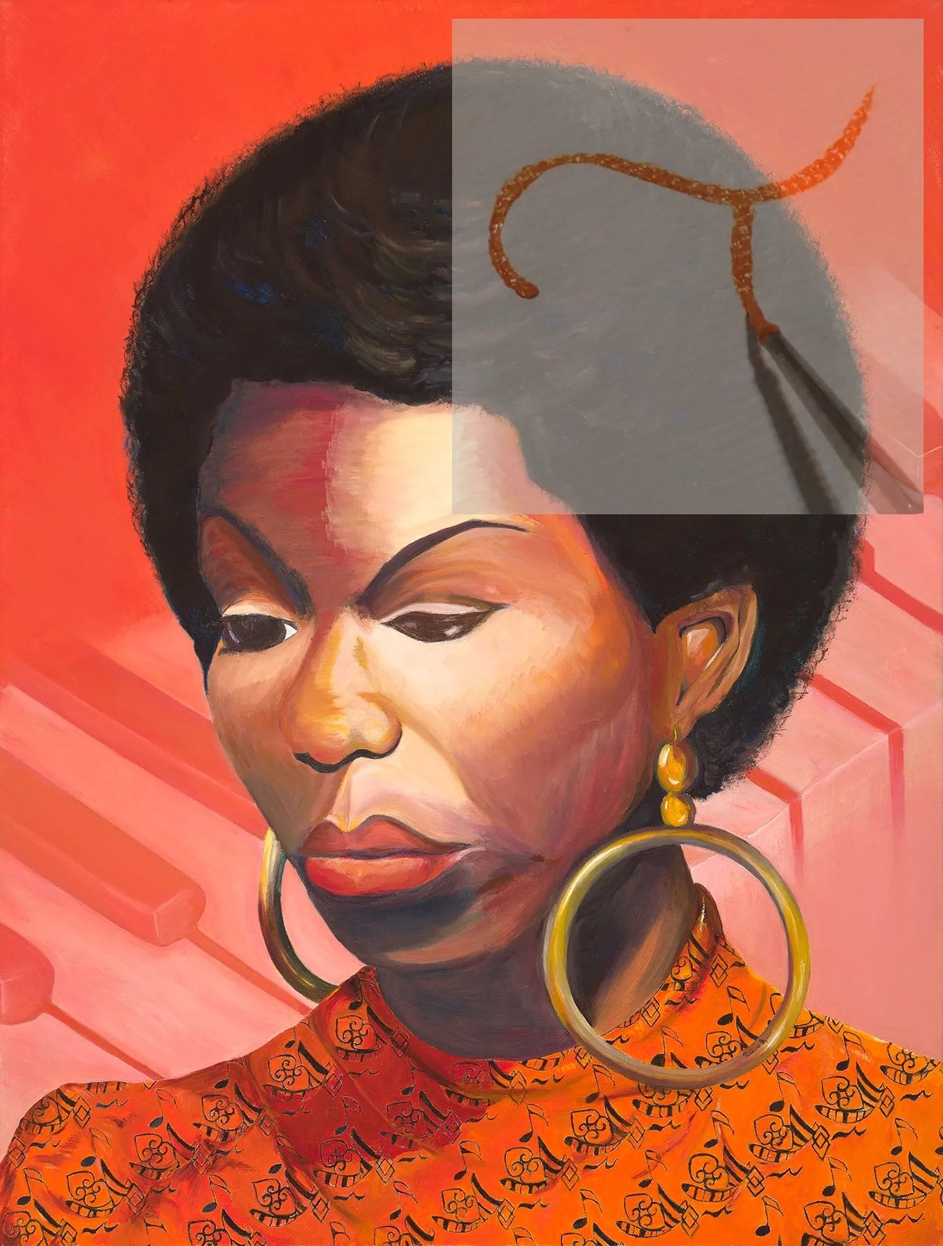 "Nina Is!" Oil On Canvas, Digital Print