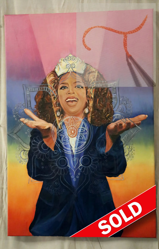 "Oprah Awakening" Oil On Canvas, Original