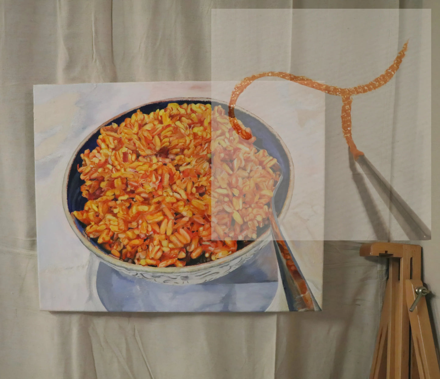 "If Rice Is Currency, Jollof Rice Is Gold!" Oil On Canvas, Original